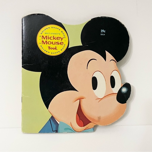 Vintage 1965 Walt Disney Mickey Mouse Golden Shape Book Paperback - Picture 15 of 15